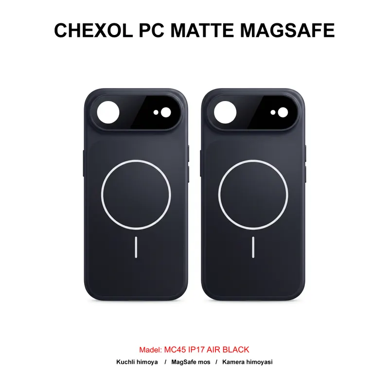 CHEXOL PC MATTE MAGSAFE MC45 IP17 AIR BLACK