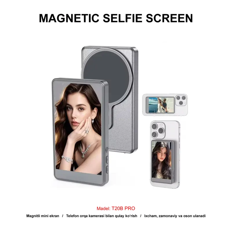 MAGNETIC SELFIE SCREEN T20B PRO BLACK