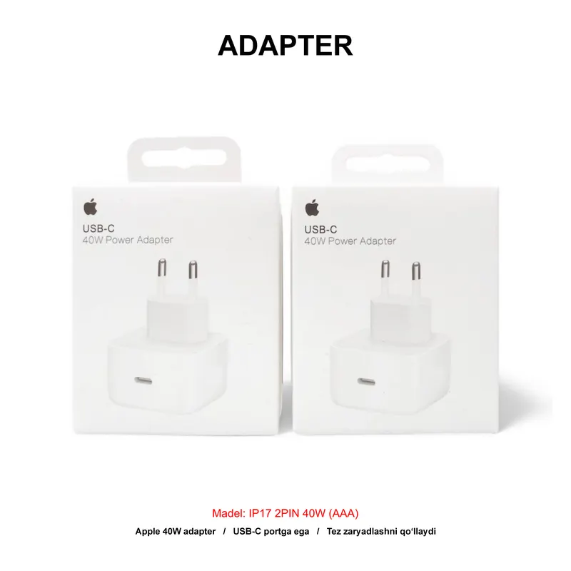 ADAPTER IP17 2PIN 40W (AAA)