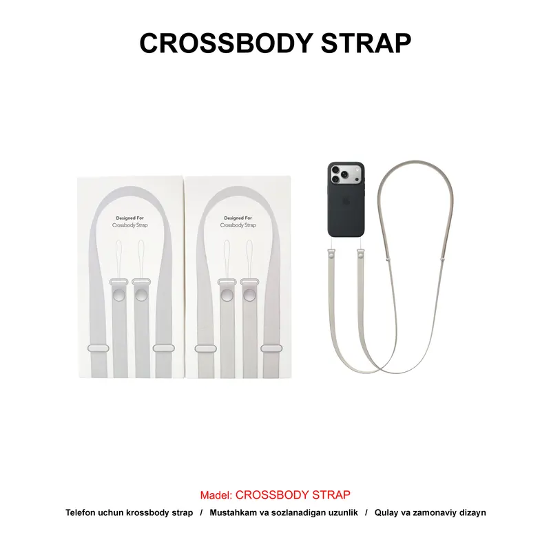 CROSSBODY STRAP TAN