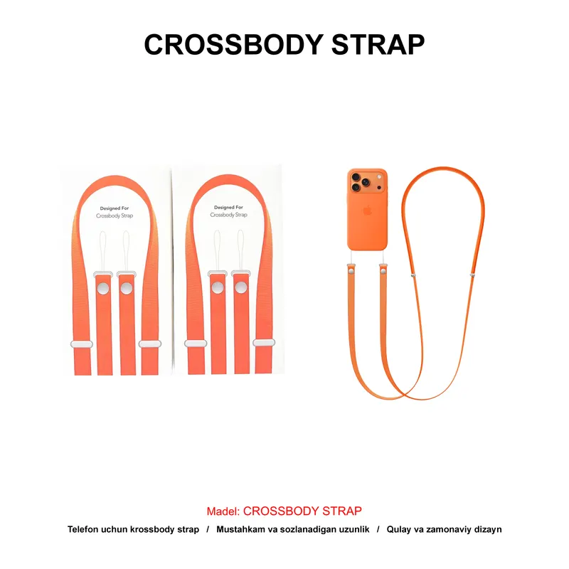 CROSSBODY STRAP ORANGE