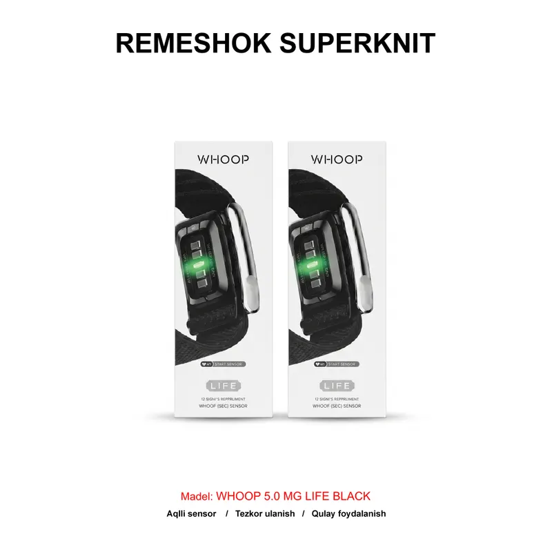 REMESHOK SUPERKNIT WHOOP 5.0 MG LIFE BLACK