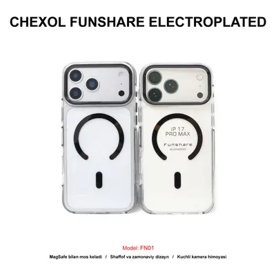 CHEXOL FUNSHARE SLIM MAGSAFE FN01 IP17 PRO MAX BLACK