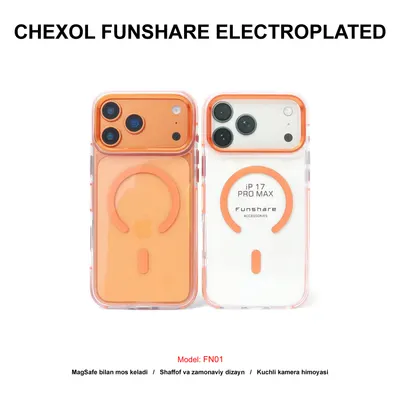 CHEXOL FUNSHARE SLIM MAGSAFE FN01 IP17 PRO MAX ORANGE