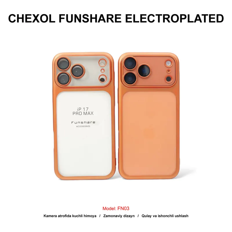 CHEXOL FUNSHARE ELECTROPLATED FN03 IP17 PRO ORANGE