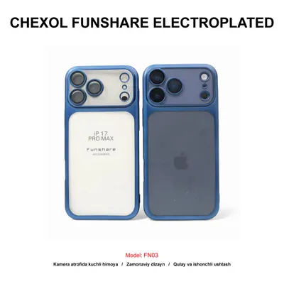 CHEXOL FUNSHARE ELECTROPLATED FN03 IP17 PRO BLUE
