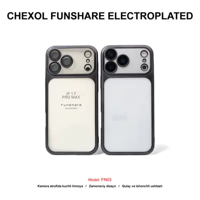 CHEXOL FUNSHARE ELECTROPLATED FN03 IP17 PRO MAX BLACK