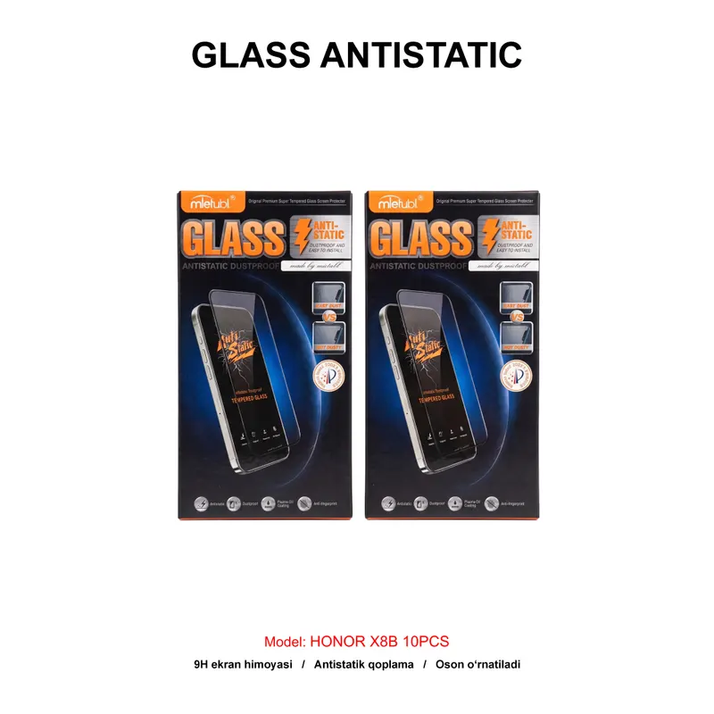 GLASS ANTISTATIC HONOR X8B 10PCS