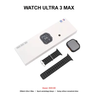 WATCH ULTRA 3 MAX ISW-09 BLACK