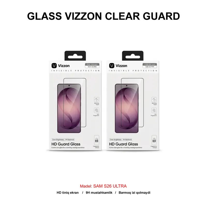 GLASS VIZZON CLEAR GUARD SAM S26 ULTRA VCGGS26U
