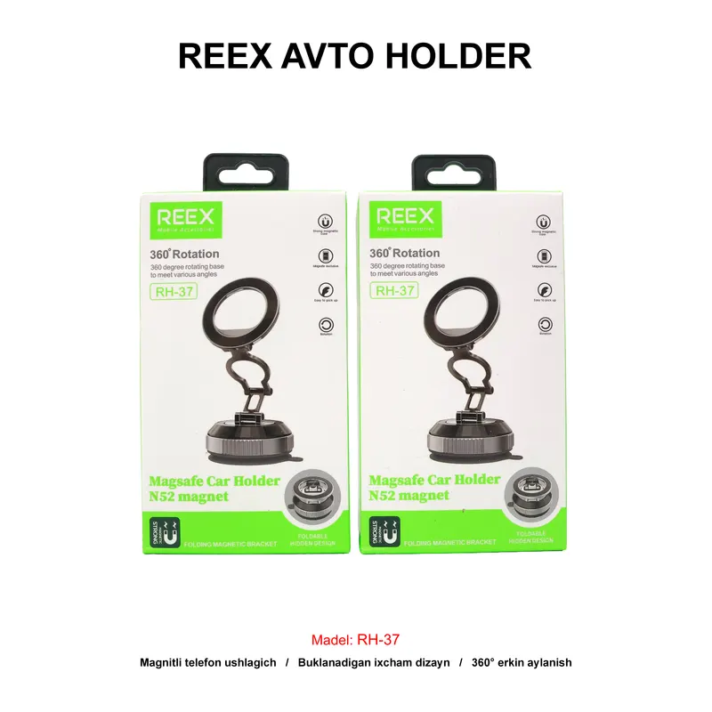 AVTO HOLDER REEX RH-37 BLACK