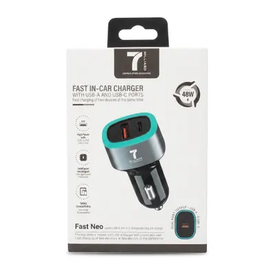 CAR CHARGER 7 MILLIARD FAST NEO 48W CC7MFN48WBK BLACK