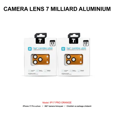 CAMERA LENS 7 MILLIARD ALUMINIUM 7MCLA17POR IP17 PRO ORANGE