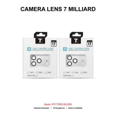 CAMERA LENS 7 MILLIARD ALUMINIUM 7MCLA17PSL IP17 PRO SILVER