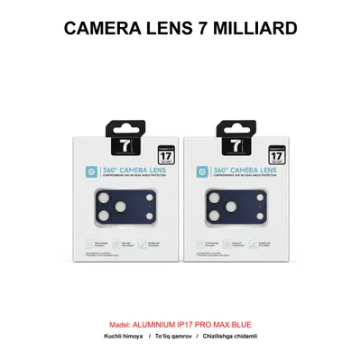 CAMERA LENS 7 MILLIARD ALUMINIUM 7MCLA17PMBL IP17 PRO MAX BLUE