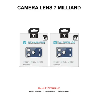 CAMERA LENS 7 MILLIARD CARBON FIBER 7MCLCF17PBL IP17 PRO BLUE
