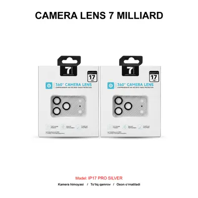 CAMERA LENS 7 MILLIARD CARBON FIBER 7MCLCF17PSL IP17 PRO SILVER