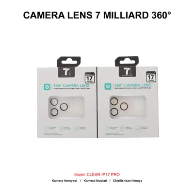 CAMERA LENS 7 MILLIARD 360° CLEAR 7MCL360C17P IP17 PRO