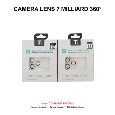 CAMERA LENS 7 MILLIARD 360° CLEAR 7MCL360C17PM IP17 PRO MAX