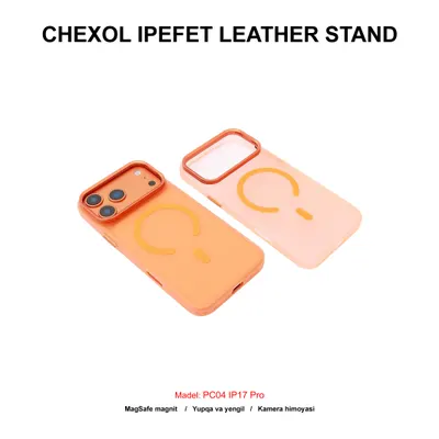 CHEXOL IPEFET LENS STAND MAGSAFE PC04 IP17 PRO ORANGE