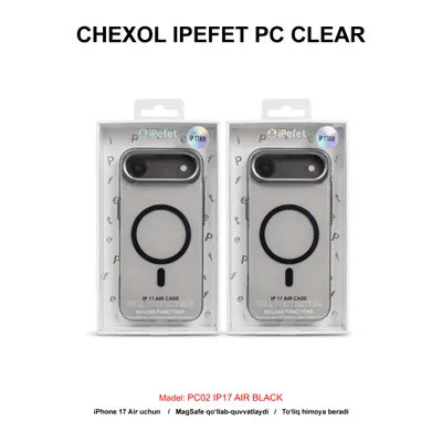CHEXOL IPEFET PC CLEAR PC02 IP17 AIR BLACK
