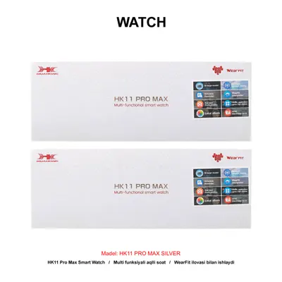 WATCH HK11 PRO MAX SILVER