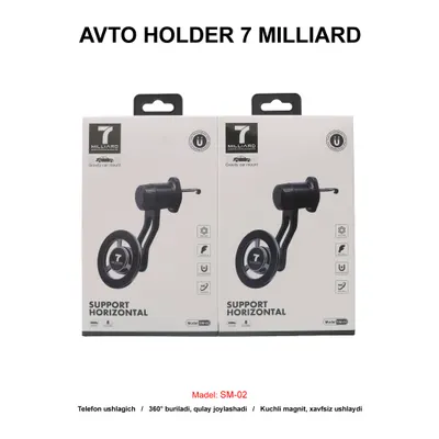 AVTO HOLDER 7 MILLIARD SM-02 BLACK