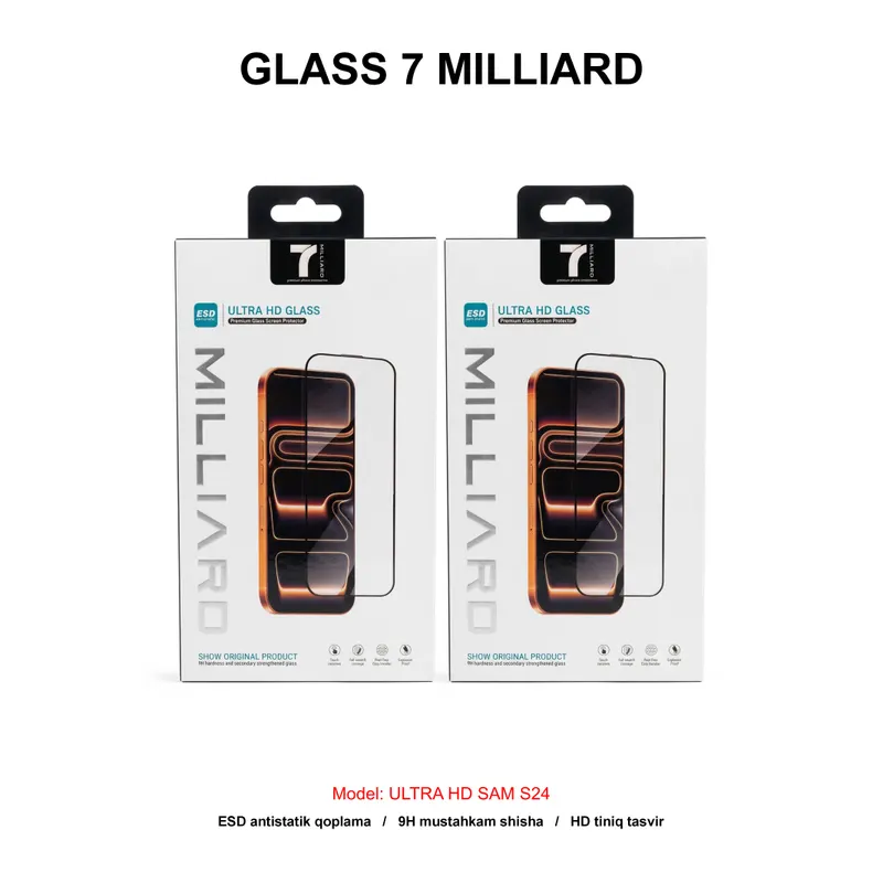 GLASS 7 MILLIARD ULTRA HD SAM S24 ULTRA 7MUHDGS24U