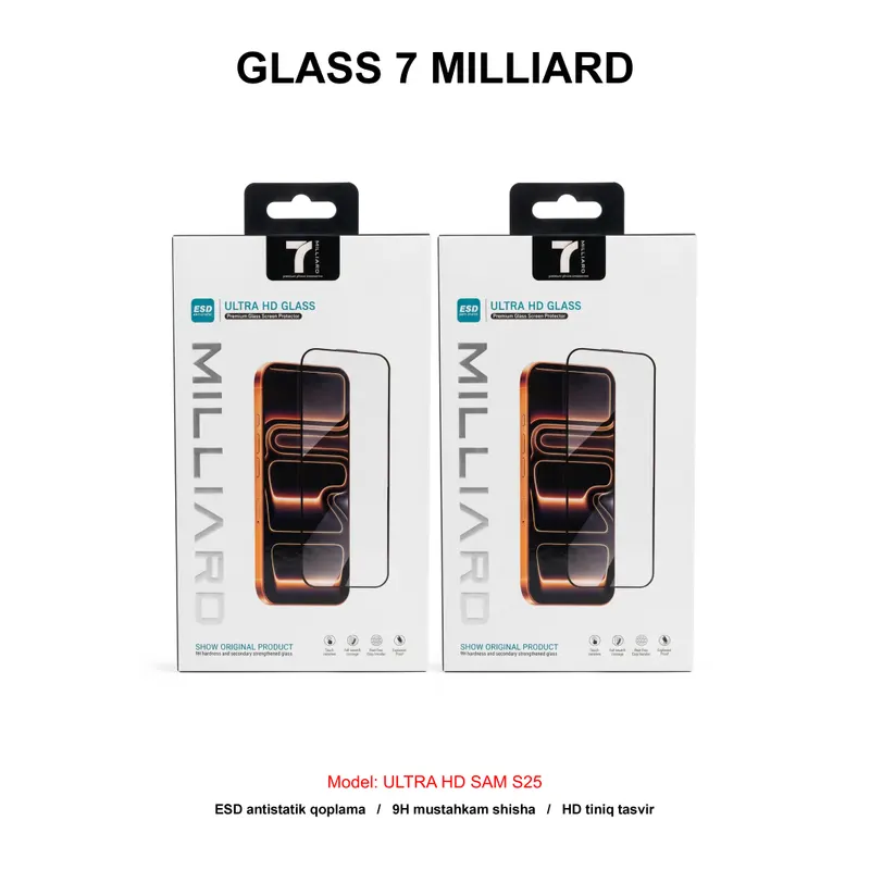 GLASS 7 MILLIARD ULTRA HD SAM S25 ULTRA 7MUHDGS25U