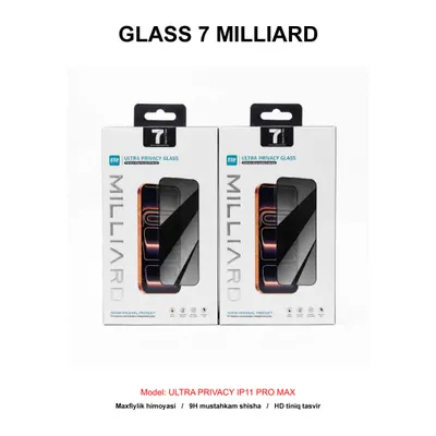 GLASS 7 MILLIARD ULTRA PRIVACY IP11 PRO MAX 7MUHDG17PM