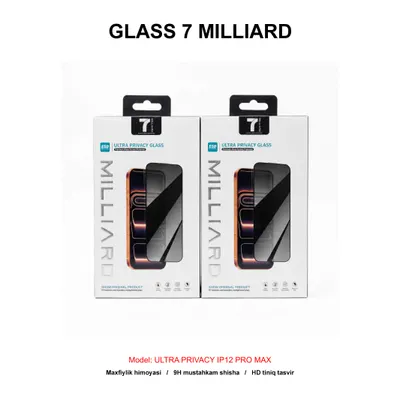 GLASS 7 MILLIARD ULTRA PRIVACY IP12 PRO MAX 7MUPYG12PM