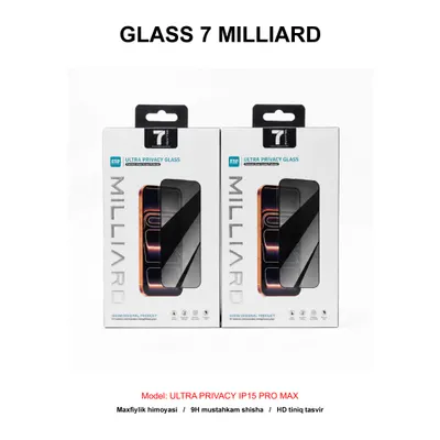 GLASS 7 MILLIARD ULTRA PRIVACY IP15 PRO MAX 7MUHDG15PM
