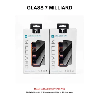 GLASS 7 MILLIARD ULTRA PRIVACY IP16 PRO 7MUHDG16P