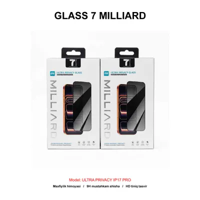 GLASS 7 MILLIARD ULTRA PRIVACY IP17 PRO 7MUHDG17P
