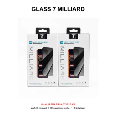 GLASS 7 MILLIARD ULTRA PRIVACY IP17 AIR 7MUHDG17A