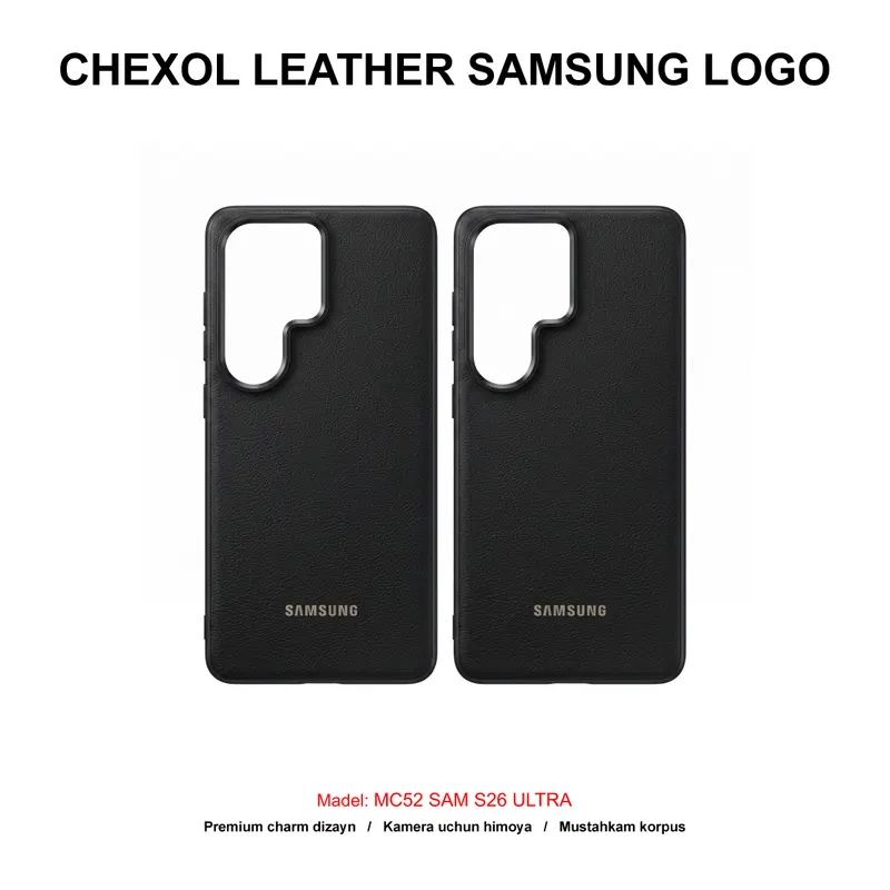 CHEXOL LEATHER SAMSUNG LOGO MC52 SAM S26 ULTRA BLACK