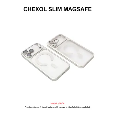 CHEXOL PC SLIM MAGSAFE YN-04 IP17 PRO MAX SILVER