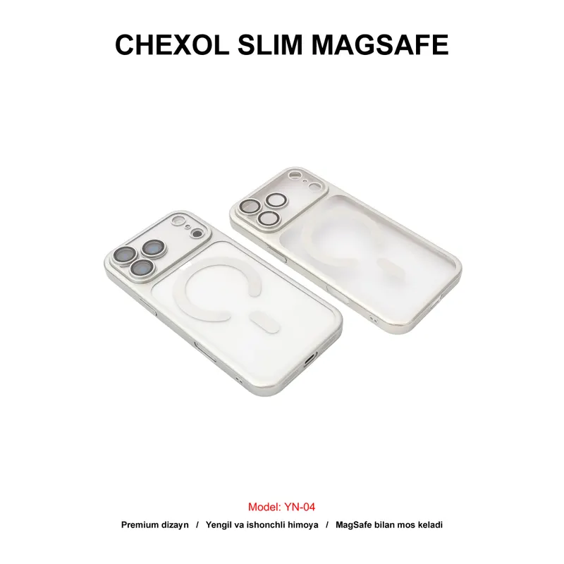 CHEXOL PC SLIM MAGSAFE YN-04 IP17 PRO MAX SILVER