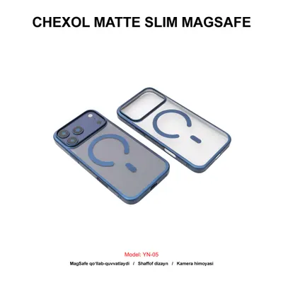 CHEXOL MATTE SLIM MAGSAFE YN-05 IP17 PRO MAX BLUE