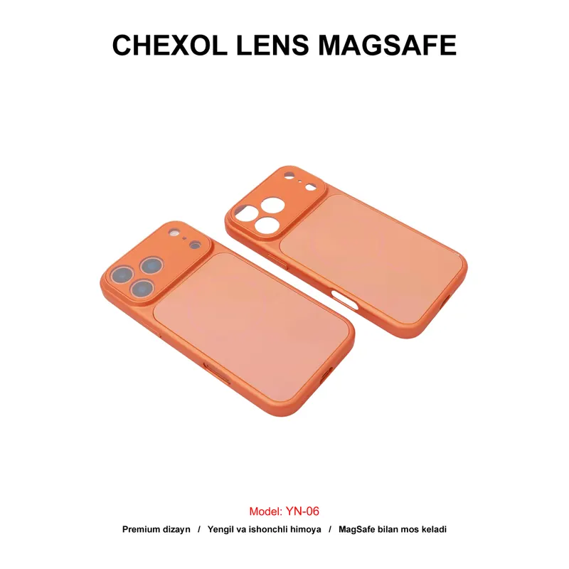 CHEXOL PC LENS MAGSAFE YN-06 IP17 PRO ORANGE