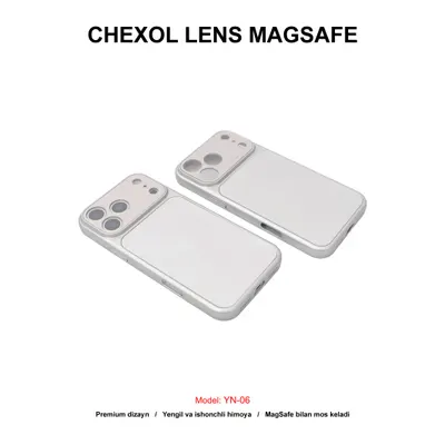 CHEXOL PC LENS MAGSAFE YN-06 IP17 PRO SILVER