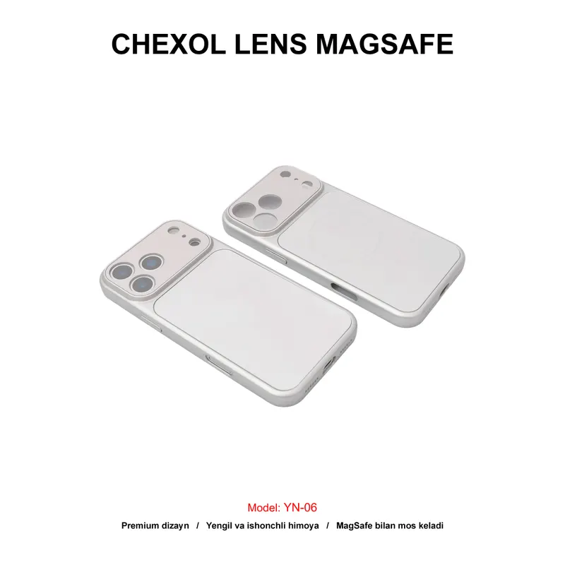 CHEXOL PC LENS MAGSAFE YN-06 IP17 PRO SILVER