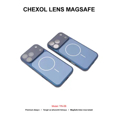 CHEXOL PC LENS MAGSAFE YN-06 IP17 PRO MAX BLUE