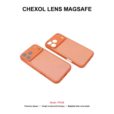 CHEXOL PC LENS MAGSAFE YN-06 IP17 PRO MAX ORANGE