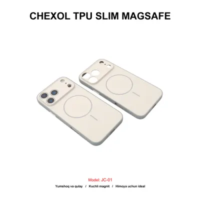 CHEXOL TPU SLIM MAGSAFE JC-01 IP17 PRO BEIGE