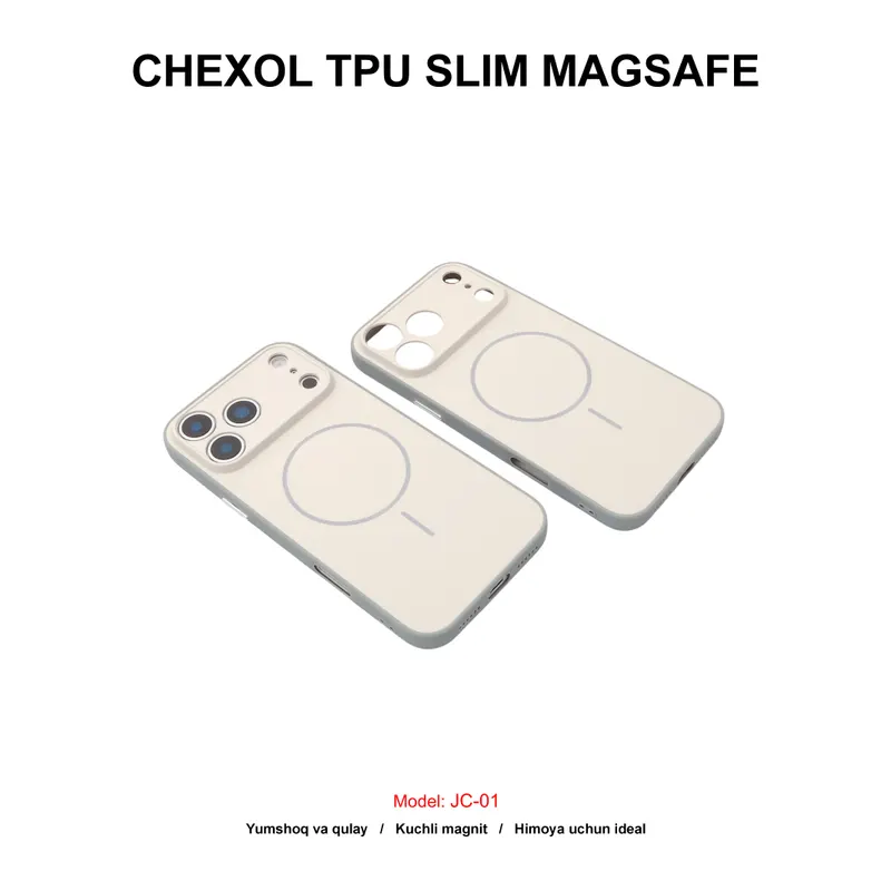 CHEXOL TPU SLIM MAGSAFE JC-01 IP17 PRO MAX BEIGE