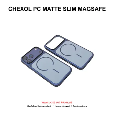 CHEXOL PC MATTE SLIM MAGSAFE JC-02 IP17 PRO BLUE