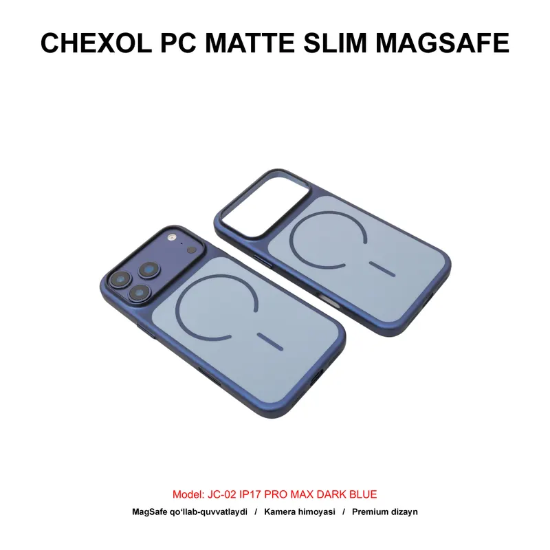CHEXOL PC MATTE SLIM MAGSAFE JC-02 IP17 PRO MAX DARK BLUE