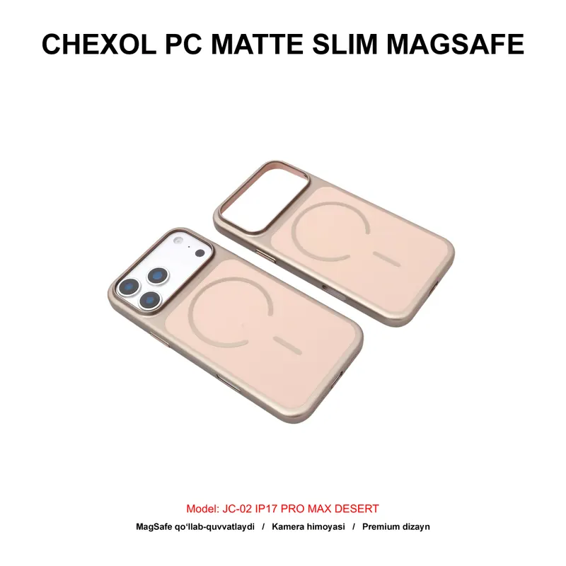 CHEXOL PC MATTE SLIM MAGSAFE JC-02 IP17 PRO MAX DESERT