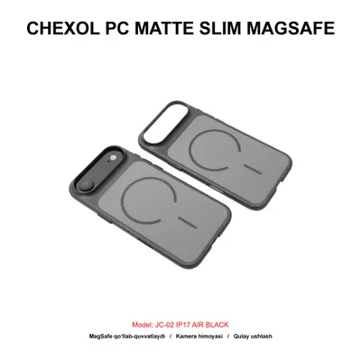 CHEXOL PC MATTE SLIM MAGSAFE JC-02 IP17 AIR BLACK